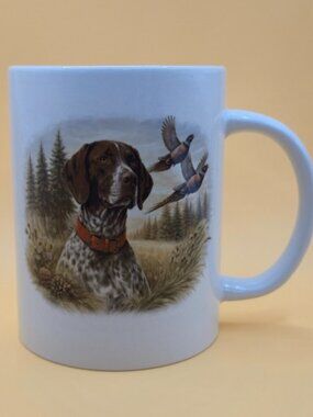 German Shorthaired Pointer Mug 15oz Hunting GSP Dog Pheasant Gift Ceramic Cup